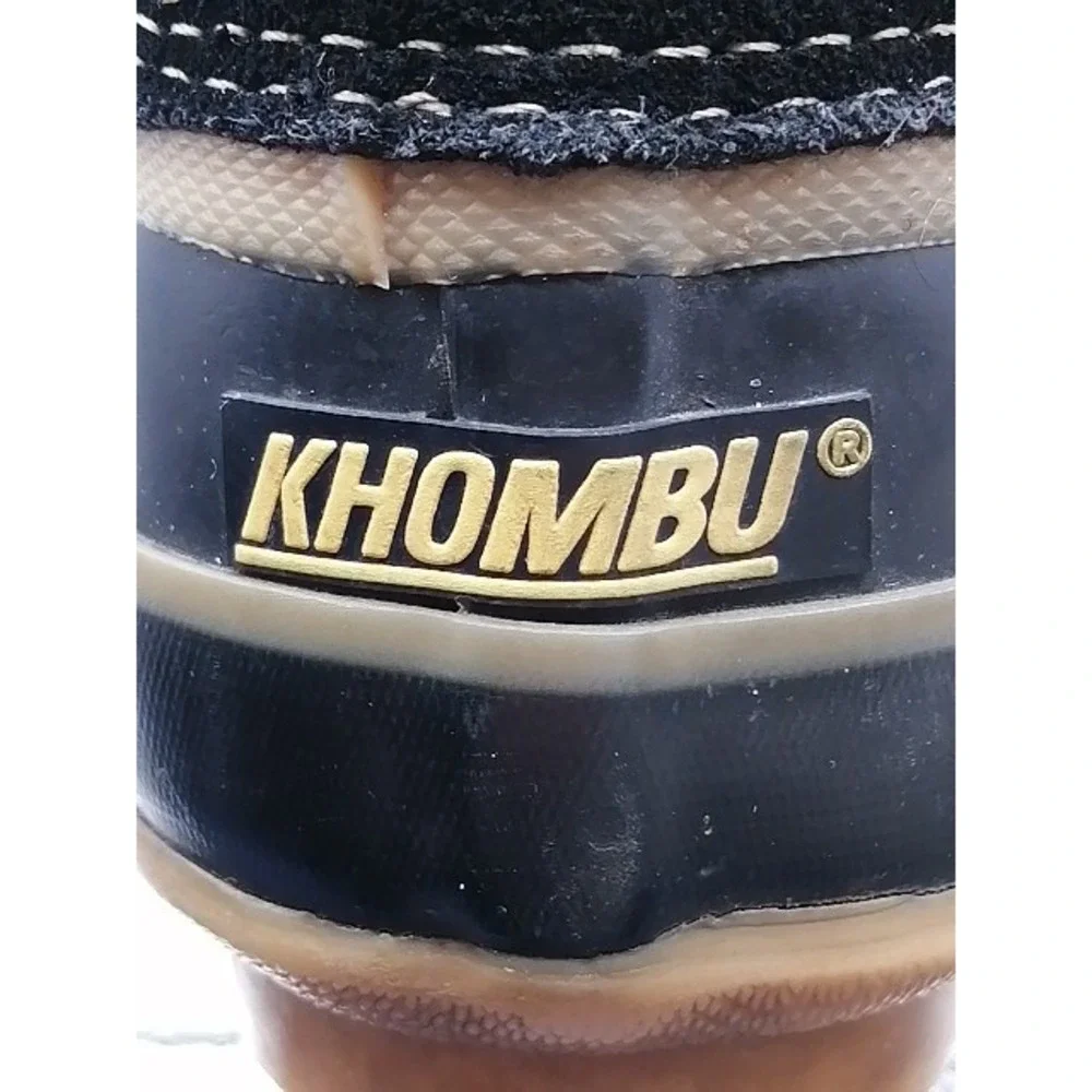 Khombu Boots Womens Blaire Black 9 Winter Shoe Steel Shank Suede Sherpa Lining